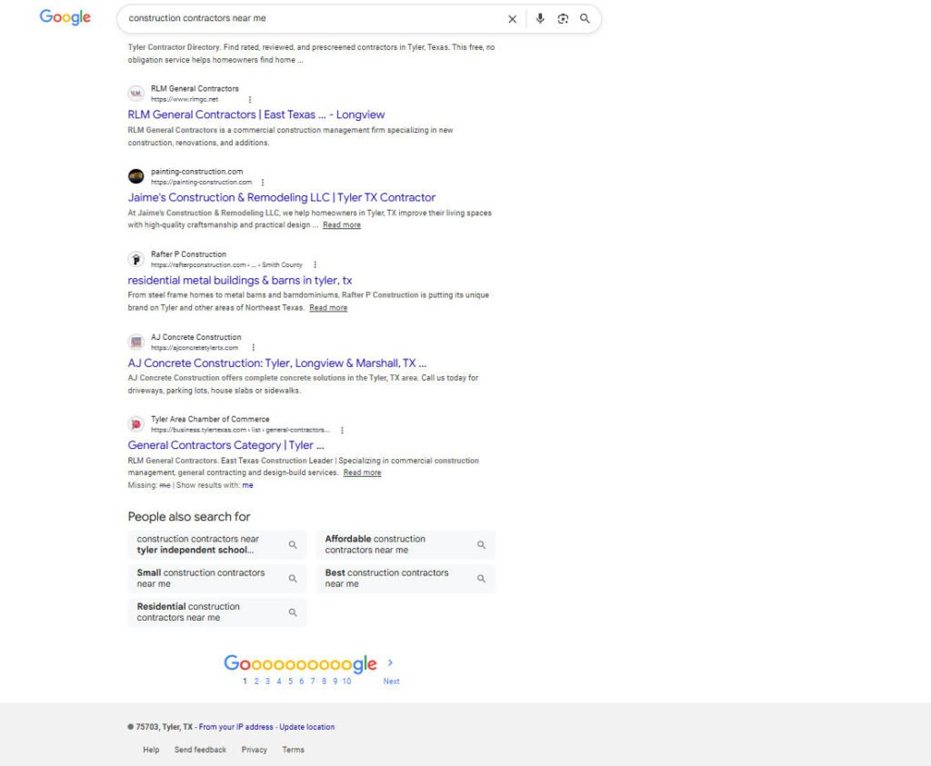 Resultados para la búsqueda construction contractors near me